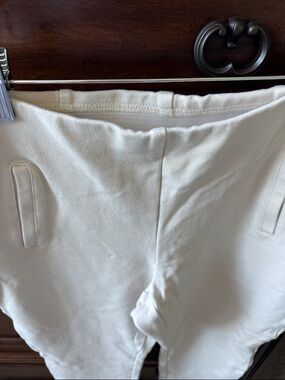 Chico's Cream Knit Athletic Shorts